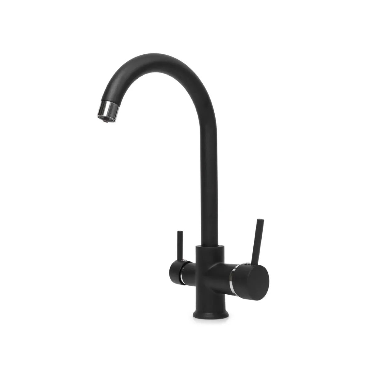 Robinet de cuisine à 3 sorties NOIR