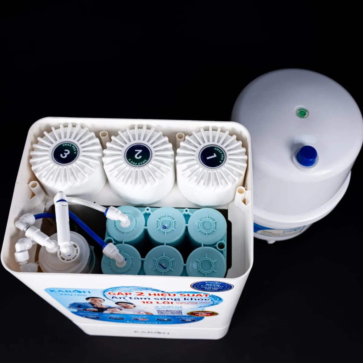Osmoseur Domestique KAROFI KAQ-U65 – 10 Étapes SMAX & Membrane Américaine 3