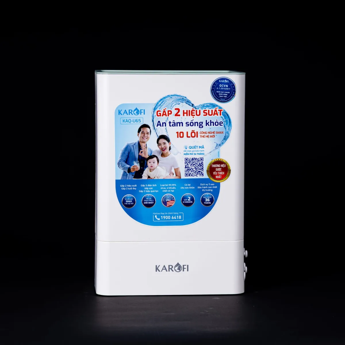 Osmoseur Domestique KAROFI KAQ-U65 – 10 Étapes SMAX & Membrane Américaine 4