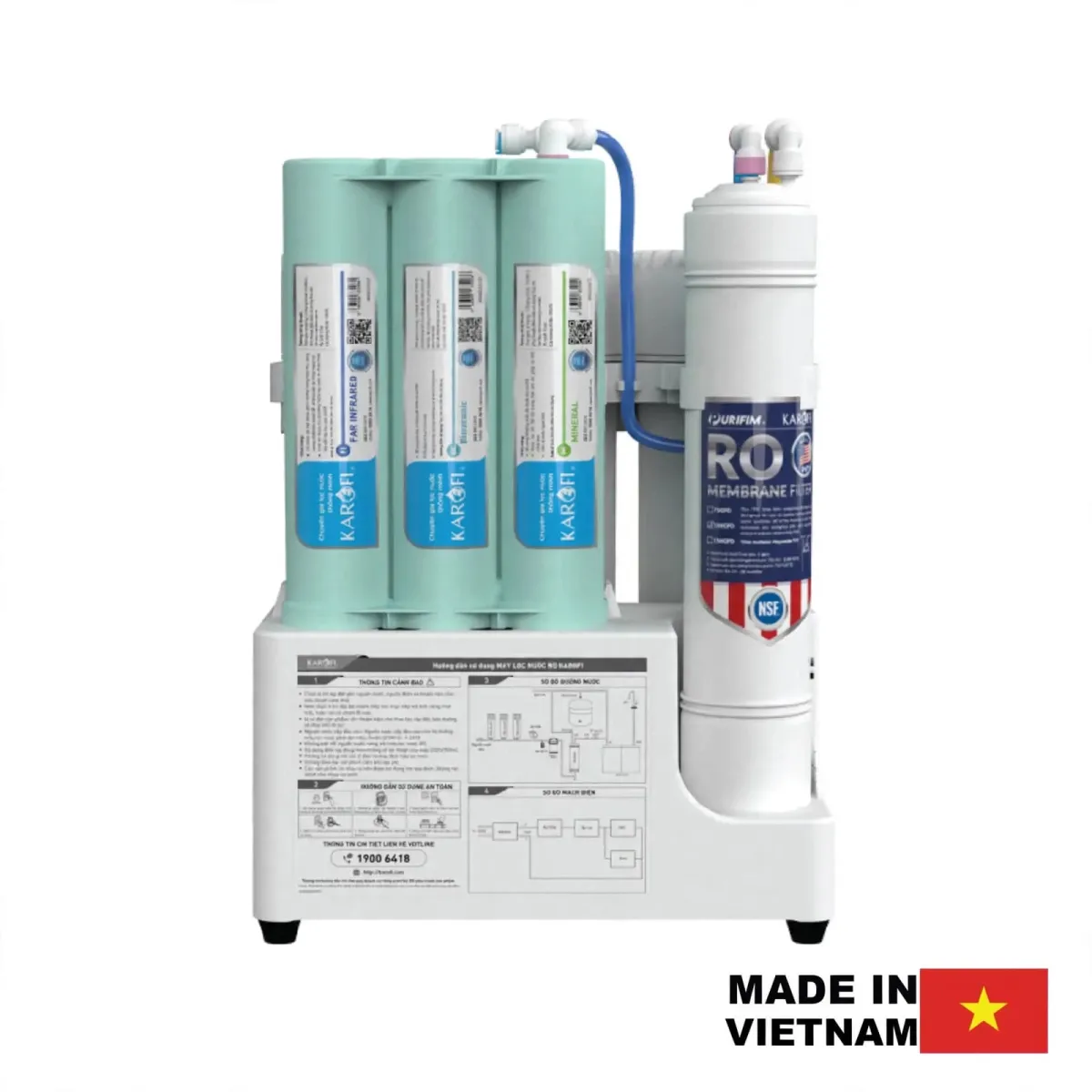 Osmoseur Domestique KAROFI KAQ‑U05  – 10 Étapes SMAX & Membrane Américaine 2